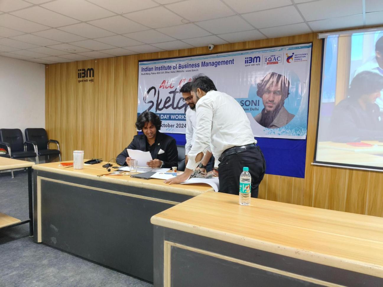 Rahul Soni Conducts “All Can Sketch” Workshop for PGDM, BBA, BCA & MAMC Students at IIBM and ZHI Patna